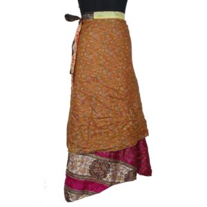 Vintage Silk Magic Wrap Skirt SW2405