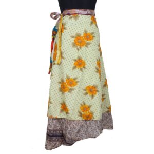 Vintage Silk Magic Wrap Skirt SW2406