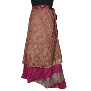 Vintage Silk Magic Wrap Skirt SW2408