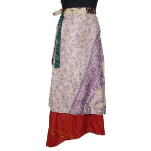Vintage Silk Magic Wrap Skirt SW2410