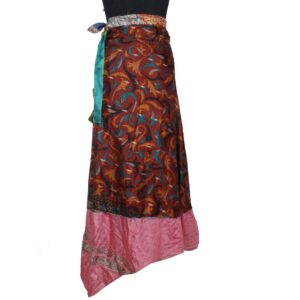 Vintage Silk Magic Wrap Skirt SW2415