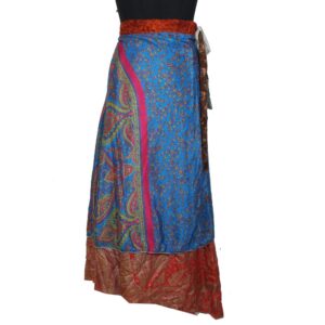 Vintage Silk Magic Wrap Skirt SW2416