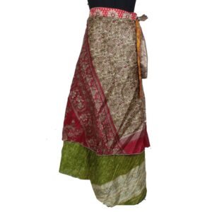 Vintage Silk Magic Wrap Skirt SW2418