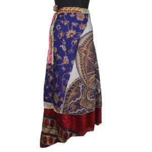 Vintage Silk Magic Wrap Skirt SW2422