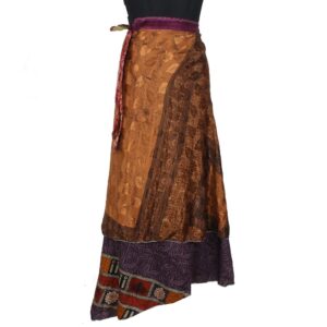 Vintage Silk Magic Wrap Skirt SW2424