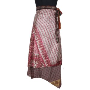 Vintage Silk Magic Wrap Skirt SW2429