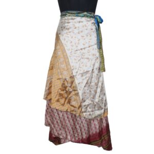 Vintage Silk Magic Wrap Skirt SW2435