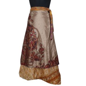 Vintage Silk Magic Wrap Skirt SW2436