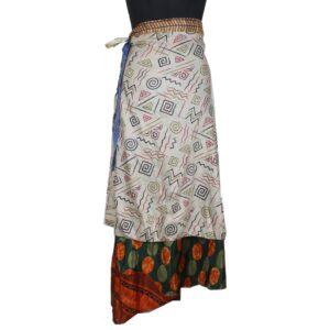Vintage Silk Magic Wrap Skirt SW2439