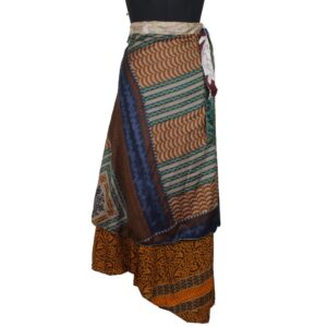 Vintage Silk Magic Wrap Skirt SW2440