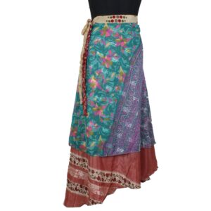 Vintage Silk Magic Wrap Skirt SW2443