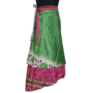 Vintage Silk Magic Wrap Skirt SW2444