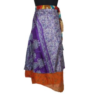 Vintage Silk Magic Wrap Skirt SW2446