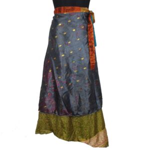 Vintage Silk Magic Wrap Skirt SW2447