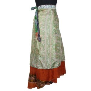 Vintage Silk Magic Wrap Skirt SW2449