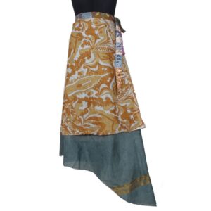 Vintage Silk Magic Wrap Skirt SW2451