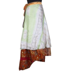 Vintage Silk Magic Wrap Skirt SW2455