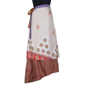 Vintage Silk Magic Wrap Skirt SW2456