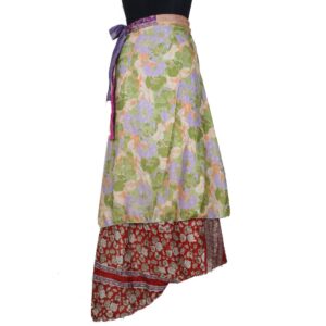 Vintage Silk Magic Wrap Skirt SW2457