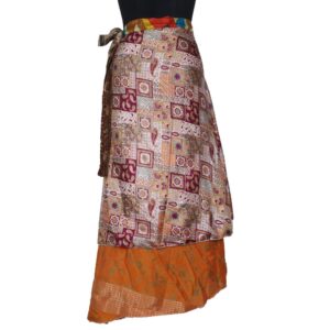 Vintage Silk Magic Wrap Skirt SW2459