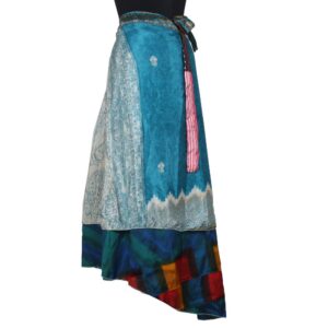Vintage Silk Magic Wrap Skirt SW2460