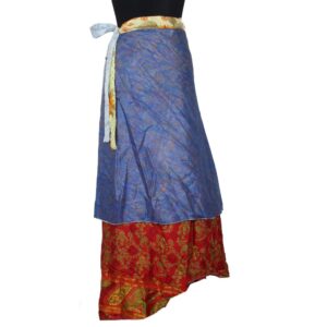 Vintage Silk Magic Wrap Skirt SW2461