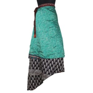 Vintage Silk Magic Wrap Skirt SW2462