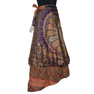 Vintage Silk Magic Wrap Skirt SW2463