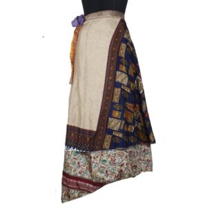 Vintage Silk Magic Wrap Skirt SW2464