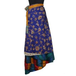 Vintage Silk Magic Wrap Skirt SW2465