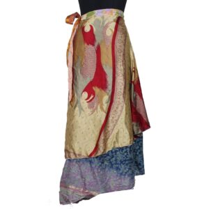 Vintage Silk Magic Wrap Skirt SW2466