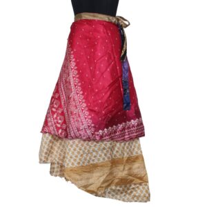 Vintage Silk Magic Wrap Skirt SW2468