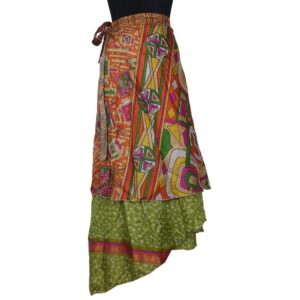 Vintage Silk Magic Wrap Skirt SW2470