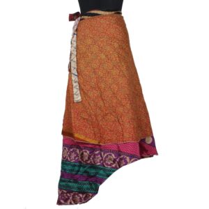 Vintage Silk Magic Wrap Skirt SW2471