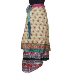 Vintage Silk Magic Wrap Skirt SW2474
