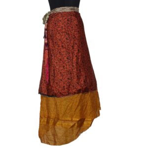 Vintage Silk Magic Wrap Skirt SW2477