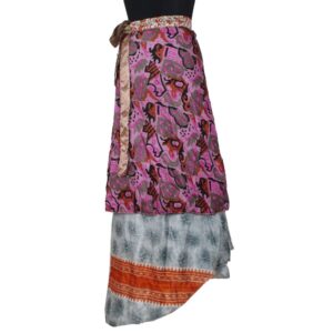 Vintage Silk Magic Wrap Skirt SW2478