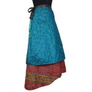Vintage Silk Magic Wrap Skirt SW2479