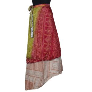 Vintage Silk Magic Wrap Skirt SW2480