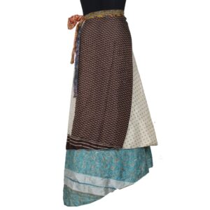 Vintage Silk Magic Wrap Skirt SW2481