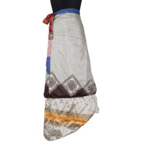 Vintage Silk Magic Wrap Skirt SW2485
