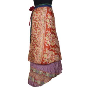 Vintage Silk Magic Wrap Skirt SW2486