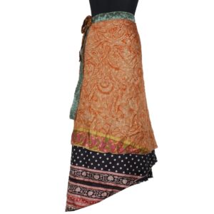 Vintage Silk Magic Wrap Skirt SW2487