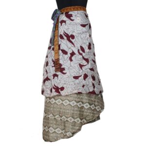 Vintage Silk Magic Wrap Skirt SW2488
