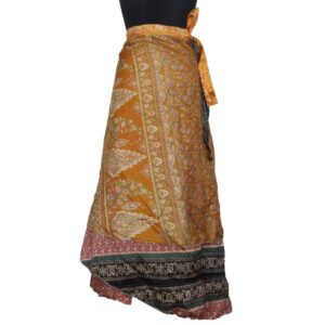 Vintage Silk Magic Wrap Skirt SW2491
