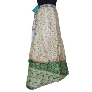 Vintage Silk Magic Wrap Skirt SW2493