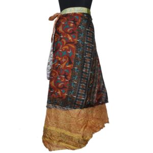 Vintage Silk Magic Wrap Skirt SW2495