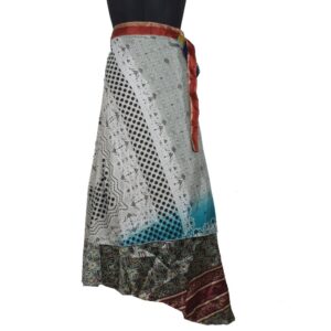 Vintage Silk Magic Wrap Skirt SW2496