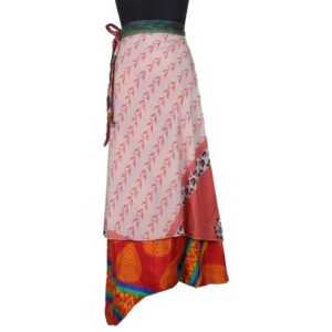 Vintage Silk Magic Wrap Skirt SW2497