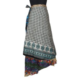 Vintage Silk Magic Wrap Skirt SW2498
